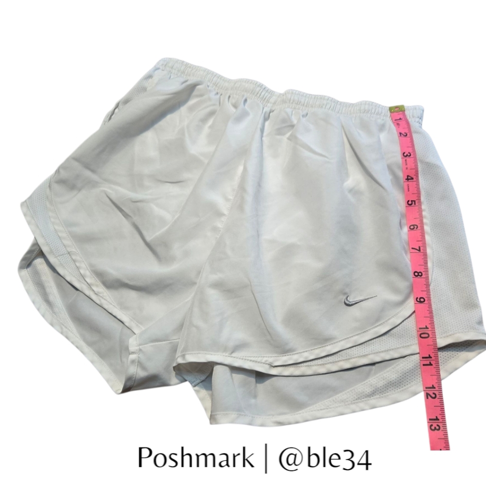 Nike White Dri-Fit Tempo Running Shorts Medium - Picture 5 of 7